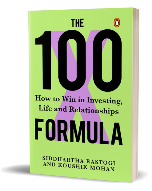 Full size cover page of the book 'THE 100X FORMULA: HOW TO WIN IN INVESTING, LIFE AND RELATIONSHIPS'