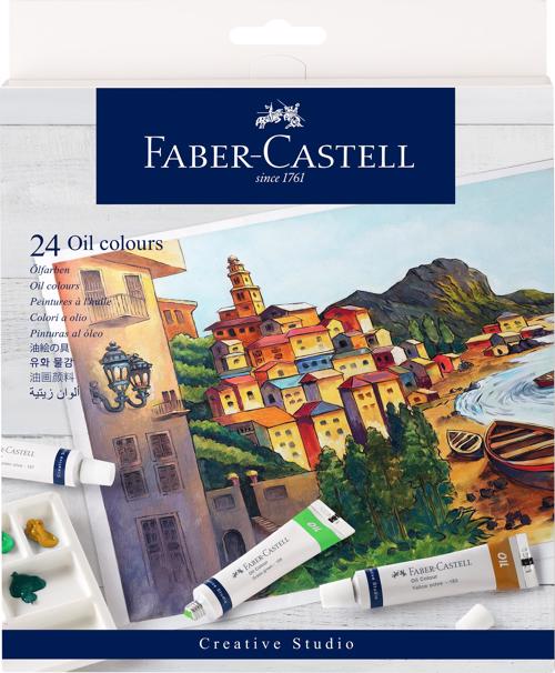 Full size cover page of the book 'FC F1233101103024 379524 CREATIVE STUDIO OIL COLOURS -9ML SET OF 24'