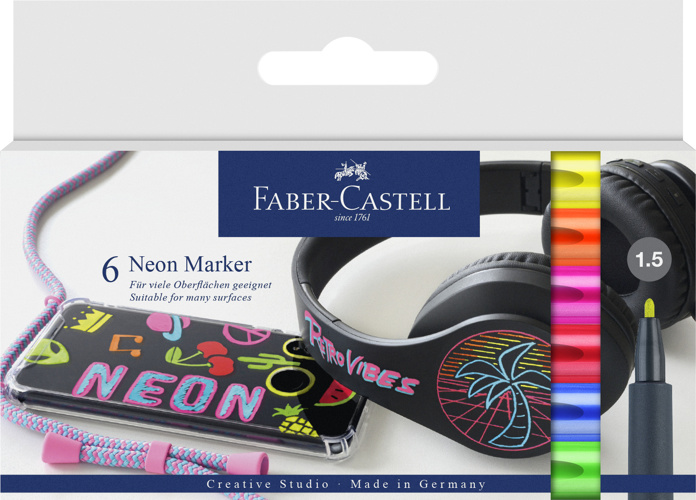 Full size cover page of the book 'FC F9171420176006 160806 NEON MARKER CARDBOARD WALLET OF 6'