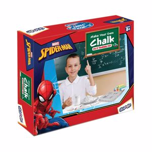 Cover page of the book 'SPIDERMAN - MAKE YOUR OWN SHAPED CHALKS	MARVEL Code SP11135'