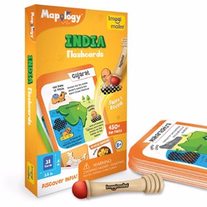 Cover page of the book 'Imagimake MP71 Mapology India Flash Cards'
