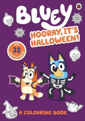 Full size cover page of the book 'BLUEY: HALLOWEEN COLOURING BOOK'