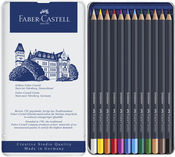 Full size cover page of the book 'FC F9171400101012 114712 GOLD FABER COLOR PENCILS- TINOF12'