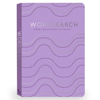 Full size cover page of the book 'WORDSEARCH: OVER 130 PUZZLES TO SOLVE (GREY)'