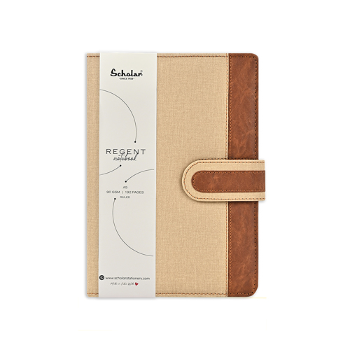 Full size cover page of the book 'Scholar Regent Notebook B5 RGN3-K KHAKHI 192pgs'