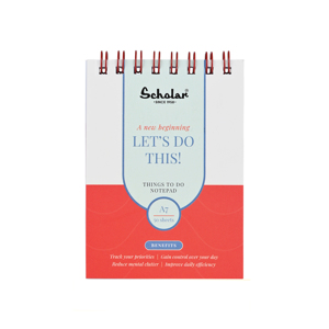 Cover page of the book 'Scholar TTS9 A7 Things To Do Spiral Pad  100pgs'