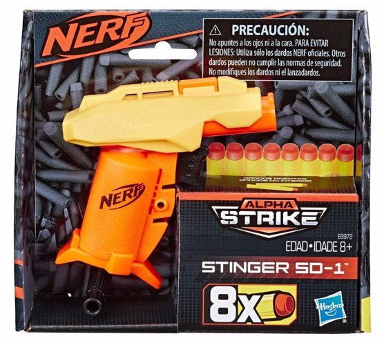 Full size cover page of the book 'NERF E83100901 NER ALPHA STRIKE STINGER SD 1 TARGET SET'