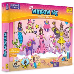 Cover page of the book 'IMAGIMAKE WA05 DIY WINDOW ART PRINCESS & UNICORN'
