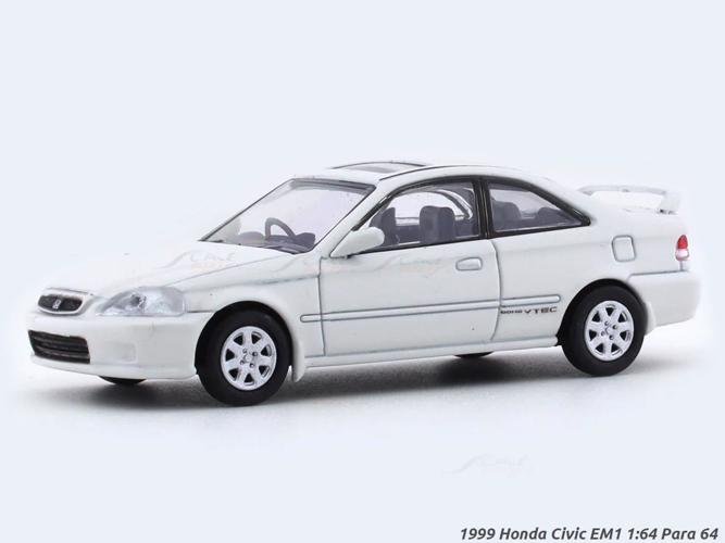 Full size cover page of the book 'MAISTO BBURGO 1999 Honda Civic EM1 White'