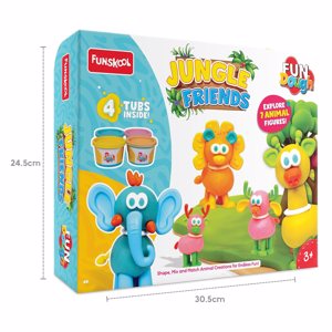 Cover page of the book 'Funskool Fundough Jungle Friends Code 1733000'