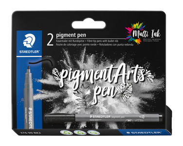 Cover page of the book 'Staedtler 376-99 BK2  Pigment Pen Intense Blk 2 Pcs'