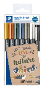 Cover page of the book 'Staeddtler 8321 TB7  Metalic Marker Pen with Brush'