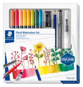 Cover page of the book 'Staedtler 61 3001-1  Floral Water Color Set'