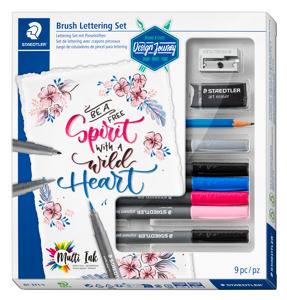 Cover page of the book 'Steadtler 61 371-1  Brush Lettering Set'