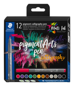 Cover page of the book 'Staedtler 375 C12  Pigment Callygraphy Pen 12 Pcs.'