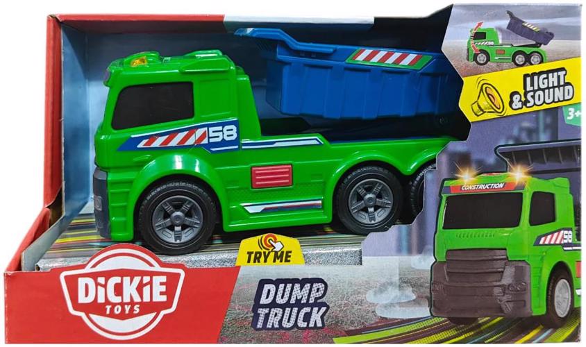 Full size cover page of the book 'DICKIE - Dump Truck  CODE 203302045'