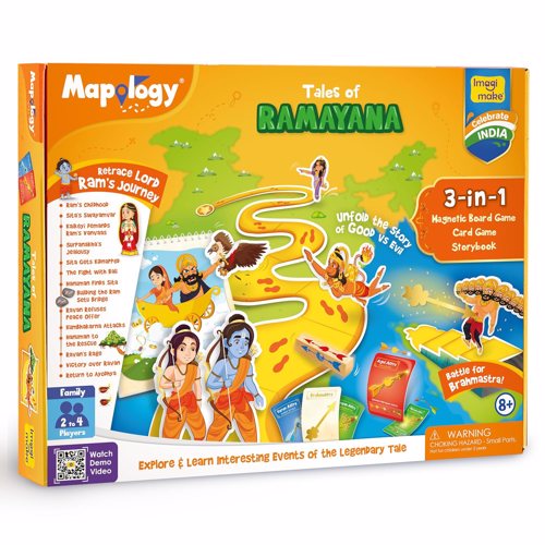 Full size cover page of the book 'Imagimake Mapology MP74 Tales of Ramayana'