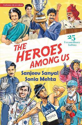 Full size cover page of the book 'THE HEROES AMONG US'