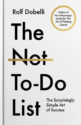 Full size cover page of the book 'Not To Do List'