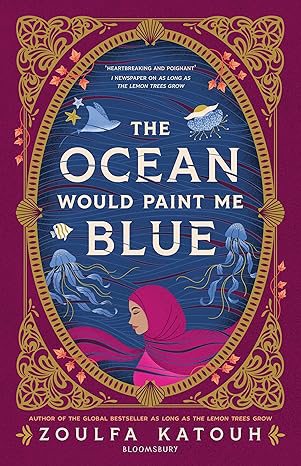 Full size cover page of the book 'the ocean would paint me blue'